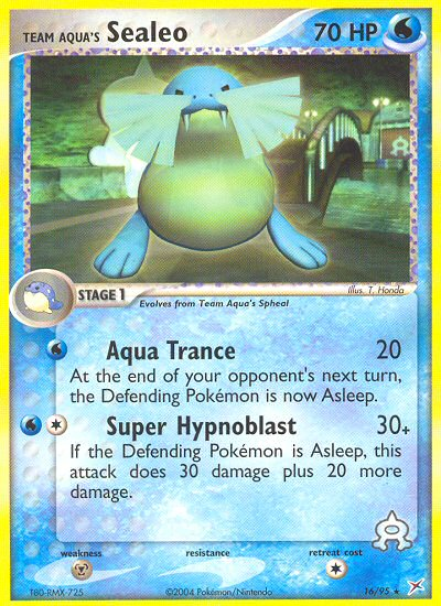 Team Aqua's Sealeo (16/95) [EX: Team Magma vs Team Aqua] | Jomio and Rueliete's Cards and Comics