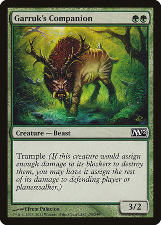 Garruk's Companion [Magic 2012] | Jomio and Rueliete's Cards and Comics