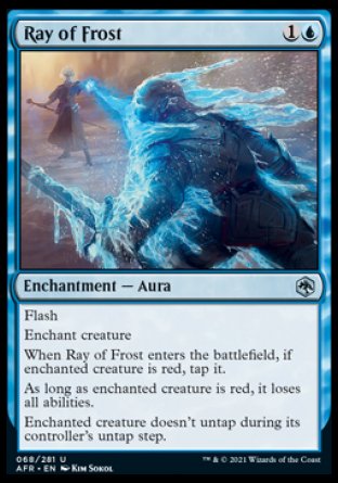 Ray of Frost [Dungeons & Dragons: Adventures in the Forgotten Realms] | Jomio and Rueliete's Cards and Comics