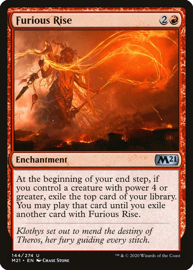 Furious Rise [Core Set 2021] | Jomio and Rueliete's Cards and Comics