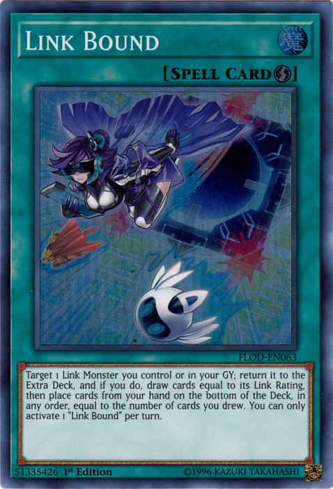 Link Bound [FLOD-EN063] Super Rare | Jomio and Rueliete's Cards and Comics