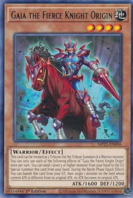 Gaia the Fierce Knight Origin [MP21-EN096] Rare | Jomio and Rueliete's Cards and Comics
