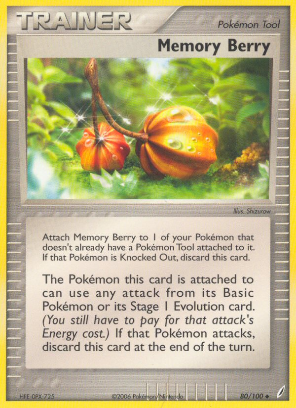 Memory Berry (80/100) [EX: Crystal Guardians] | Jomio and Rueliete's Cards and Comics