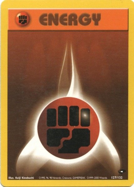 Fighting Energy (127/132) [Gym Challenge Unlimited] | Jomio and Rueliete's Cards and Comics