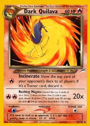 Dark Quilava (39/105) [Neo Destiny Unlimited] | Jomio and Rueliete's Cards and Comics