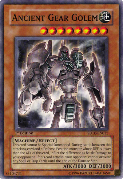 Ancient Gear Golem [SD10-EN012] Common | Jomio and Rueliete's Cards and Comics