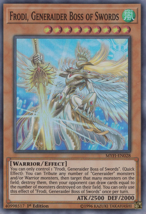Frodi, Generaider Boss of Swords [MYFI-EN028] Super Rare | Jomio and Rueliete's Cards and Comics