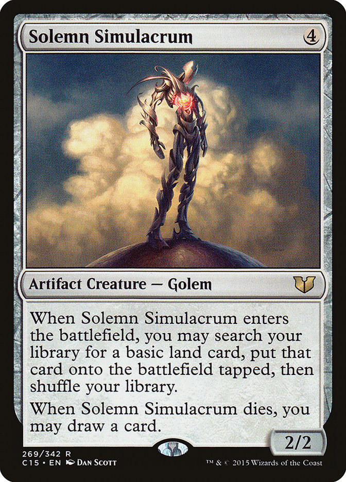 Solemn Simulacrum [Commander 2015] | Jomio and Rueliete's Cards and Comics