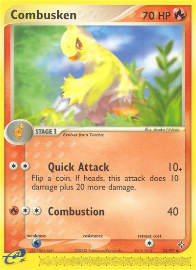Combusken (25/97) [EX: Dragon] | Jomio and Rueliete's Cards and Comics