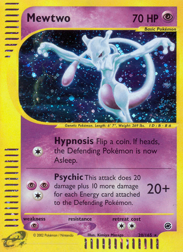 Mewtwo (20/165) [Expedition: Base Set] | Jomio and Rueliete's Cards and Comics