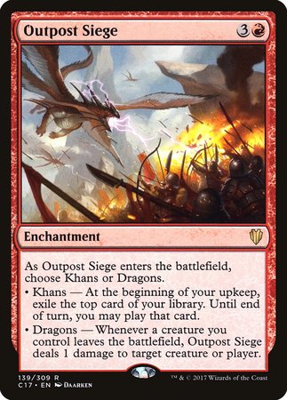 Outpost Siege [Commander 2017] | Jomio and Rueliete's Cards and Comics