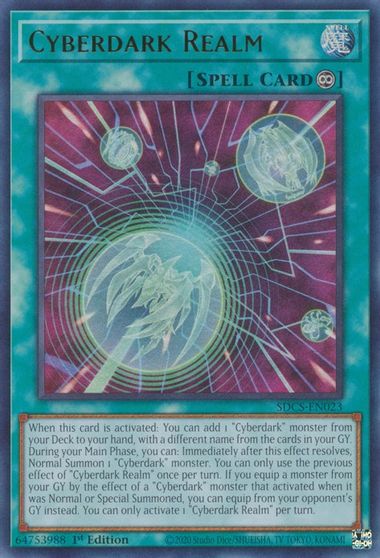 Cyberdark Realm [SDCS-EN023] Ultra Rare | Jomio and Rueliete's Cards and Comics