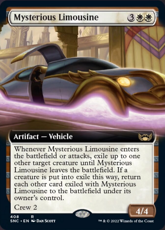 Mysterious Limousine (Extended Art) [Streets of New Capenna] | Jomio and Rueliete's Cards and Comics