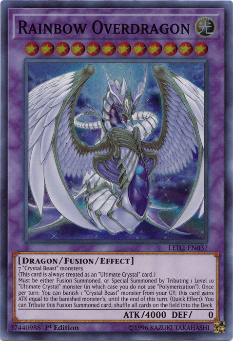 Rainbow Overdragon [LED2-EN037] Super Rare | Jomio and Rueliete's Cards and Comics