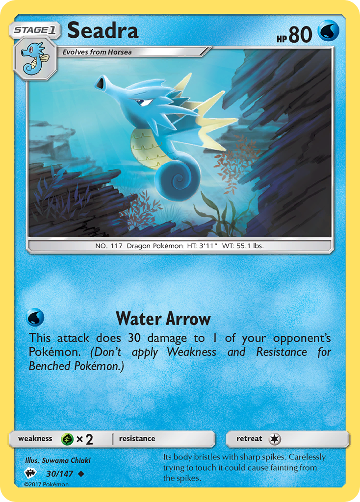 Seadra (30/147) [Sun & Moon: Burning Shadows] | Jomio and Rueliete's Cards and Comics