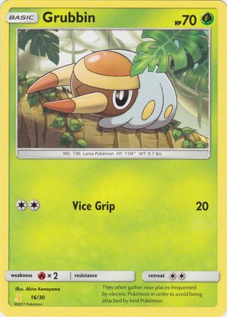 Grubbin (16/30) [Sun & Moon: Trainer Kit - Alolan Raichu] | Jomio and Rueliete's Cards and Comics