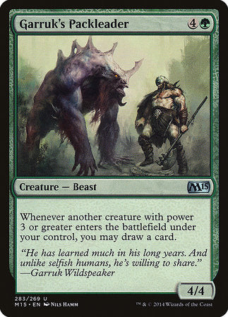 Garruk's Packleader [Magic 2015] | Jomio and Rueliete's Cards and Comics