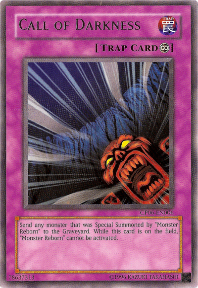 Call of Darkness [CP06-EN006] Rare | Jomio and Rueliete's Cards and Comics