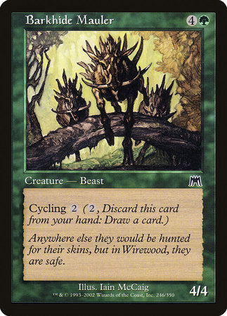 Barkhide Mauler [Onslaught] | Jomio and Rueliete's Cards and Comics