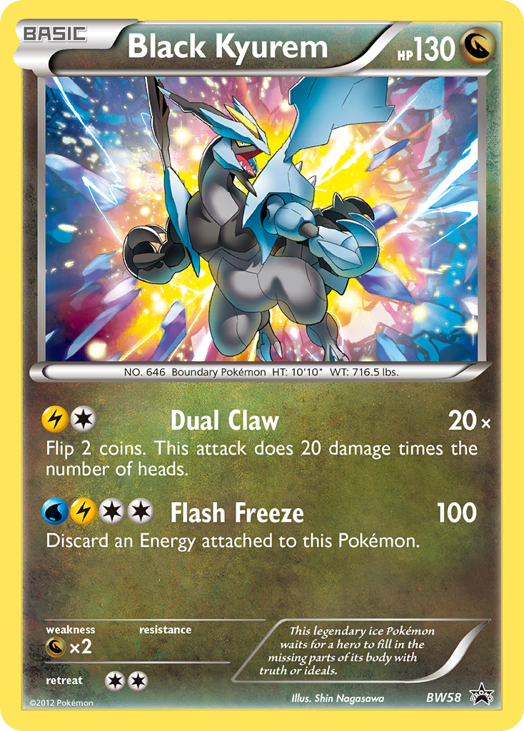 Black Kyurem (BW58) [Black & White: Black Star Promos] | Jomio and Rueliete's Cards and Comics