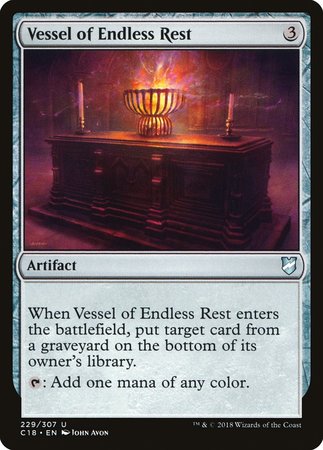 Vessel of Endless Rest [Commander 2018] | Jomio and Rueliete's Cards and Comics