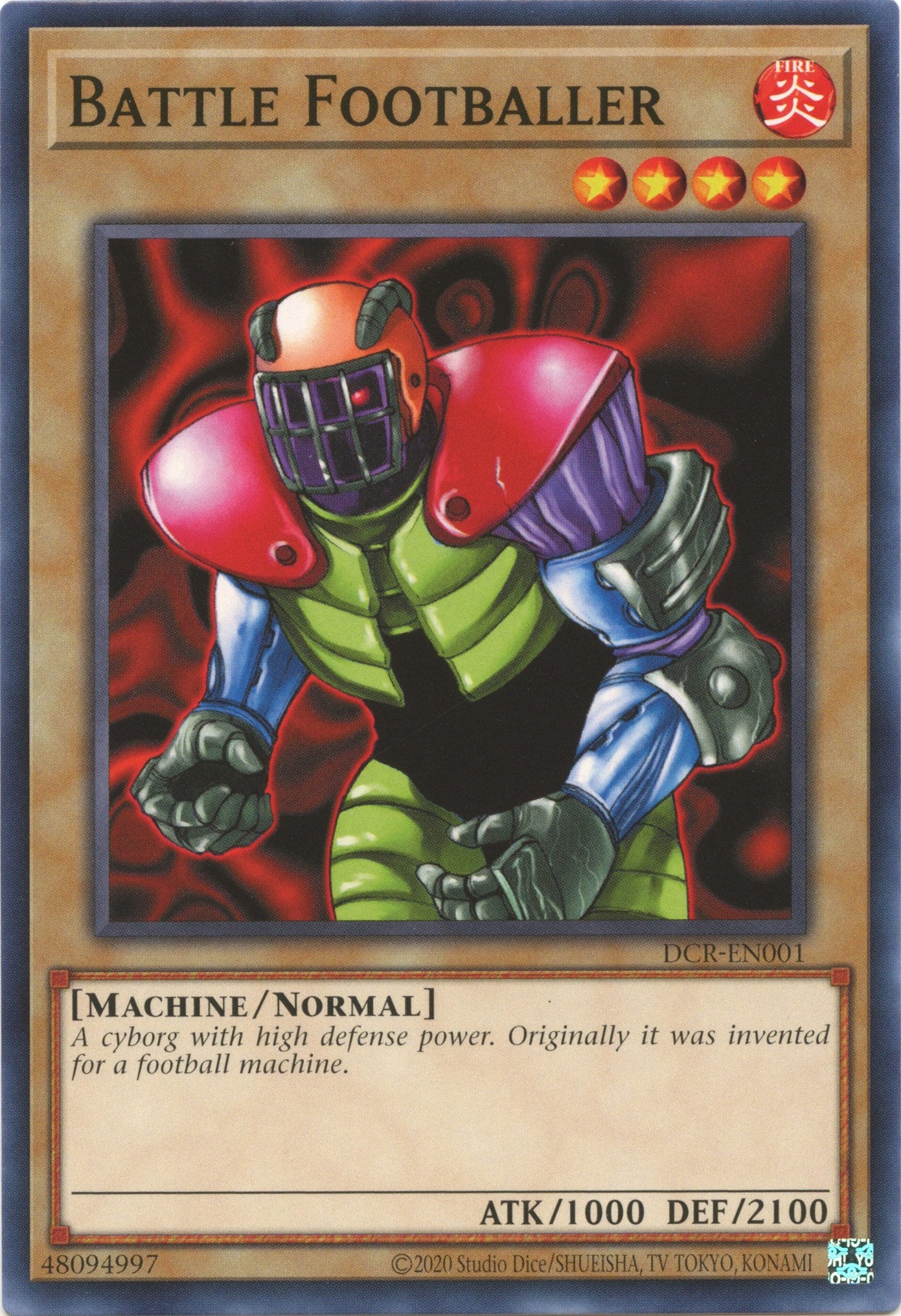 Battle Footballer (25th Anniversary) [DCR-EN001] Common | Jomio and Rueliete's Cards and Comics