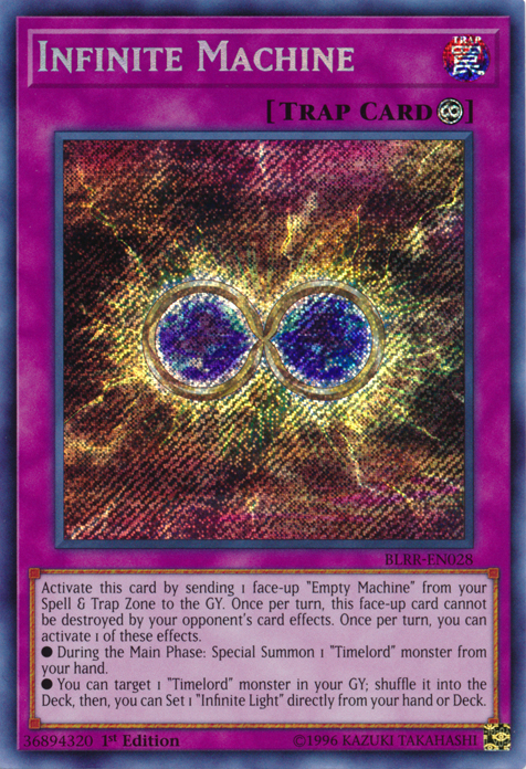 Infinite Machine [BLRR-EN028] Secret Rare | Jomio and Rueliete's Cards and Comics
