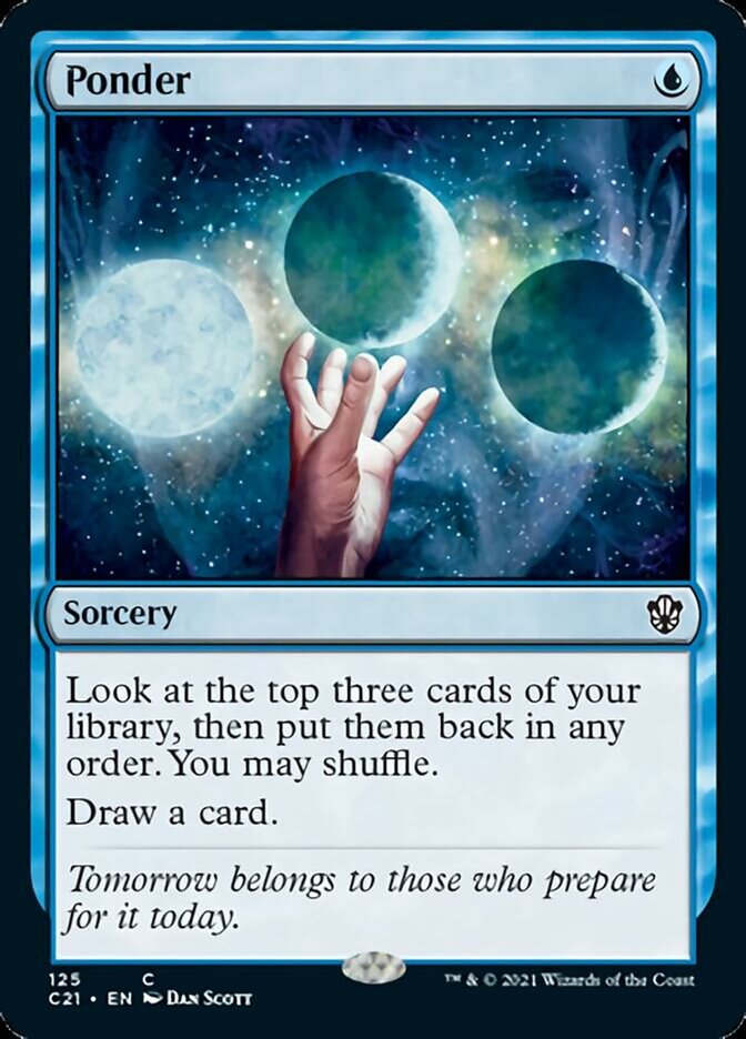 Ponder [Commander 2021] | Jomio and Rueliete's Cards and Comics