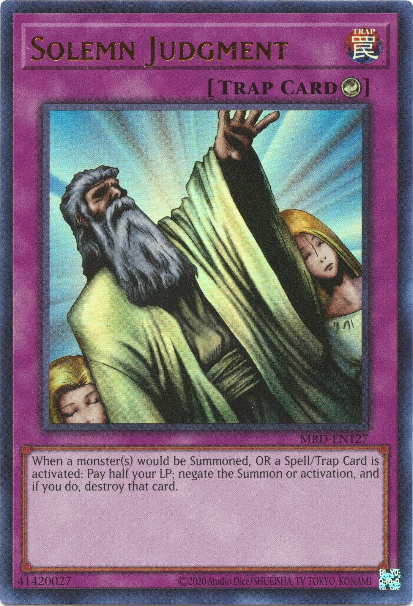 Solemn Judgment (25th Anniversary) [MRD-EN127] Ultra Rare | Jomio and Rueliete's Cards and Comics
