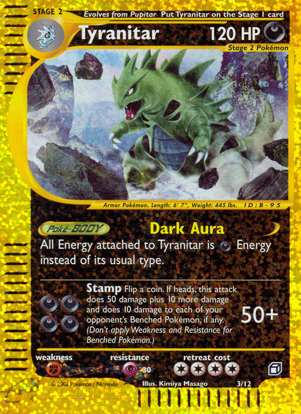Tyranitar (3/12) [Box Topper] | Jomio and Rueliete's Cards and Comics