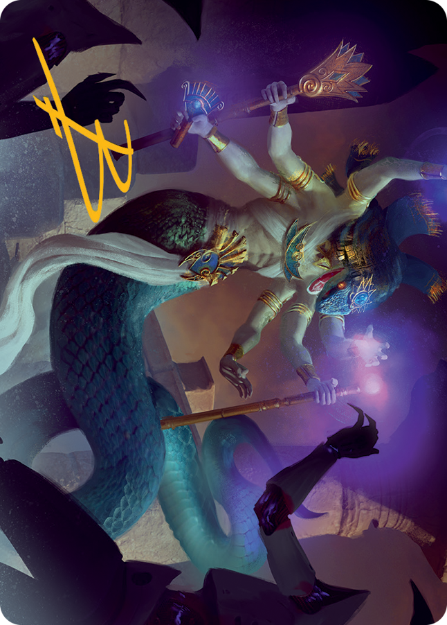 Imoti, Celebrant of Bounty Art Card (Gold-Stamped Signature) [March of the Machine Art Series] | Jomio and Rueliete's Cards and Comics