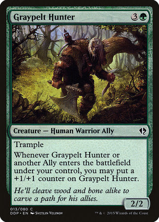 Graypelt Hunter [Duel Decks: Zendikar vs. Eldrazi] | Jomio and Rueliete's Cards and Comics