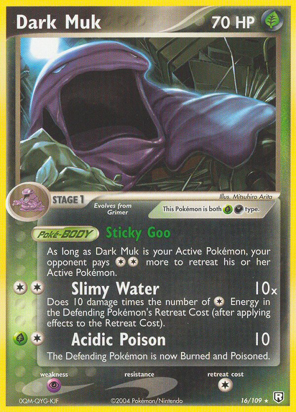 Dark Muk (16/109) [EX: Team Rocket Returns] | Jomio and Rueliete's Cards and Comics