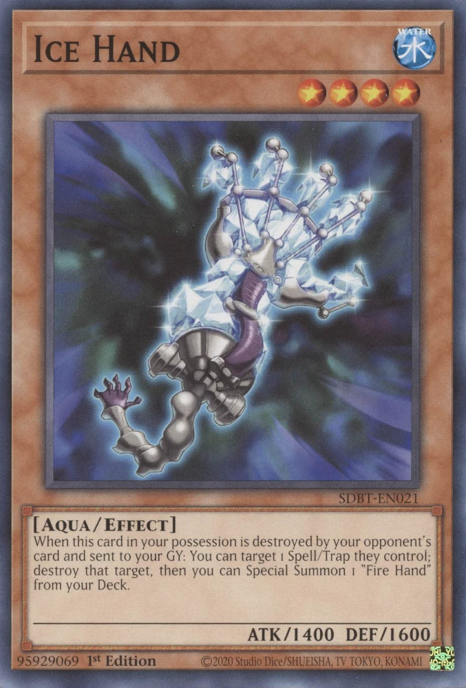 Ice Hand [SDBT-EN021] Common | Jomio and Rueliete's Cards and Comics