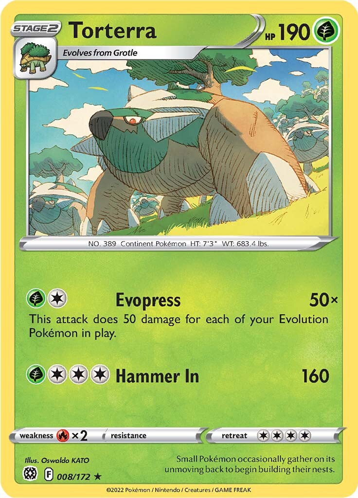 Torterra (008/172) [Sword & Shield: Brilliant Stars] | Jomio and Rueliete's Cards and Comics