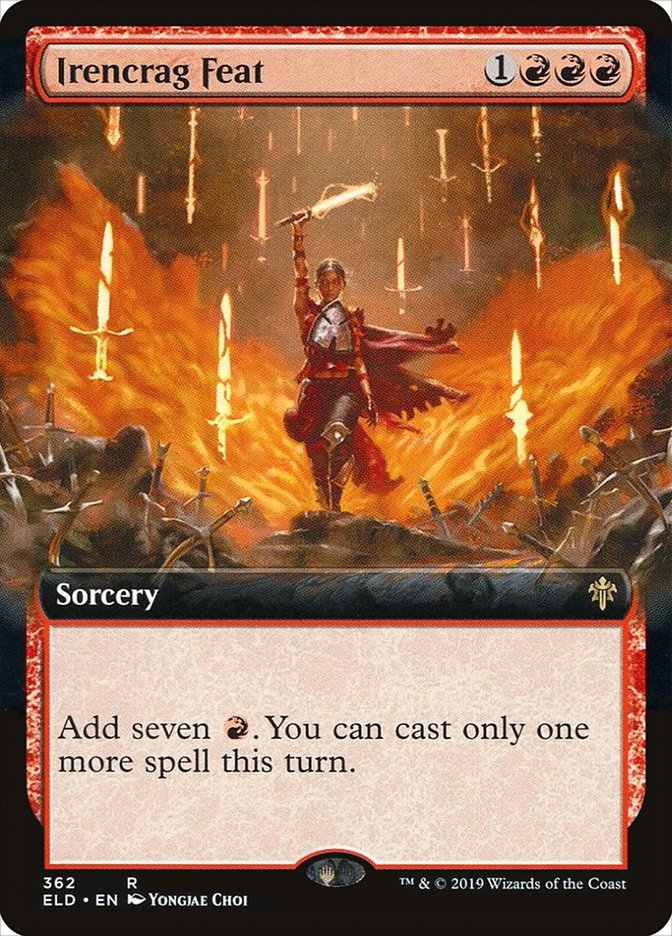 Irencrag Feat (Extended Art) [Throne of Eldraine] | Jomio and Rueliete's Cards and Comics