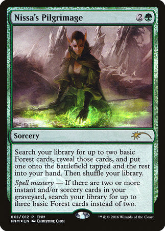 Nissa's Pilgrimage [Friday Night Magic 2016] | Jomio and Rueliete's Cards and Comics