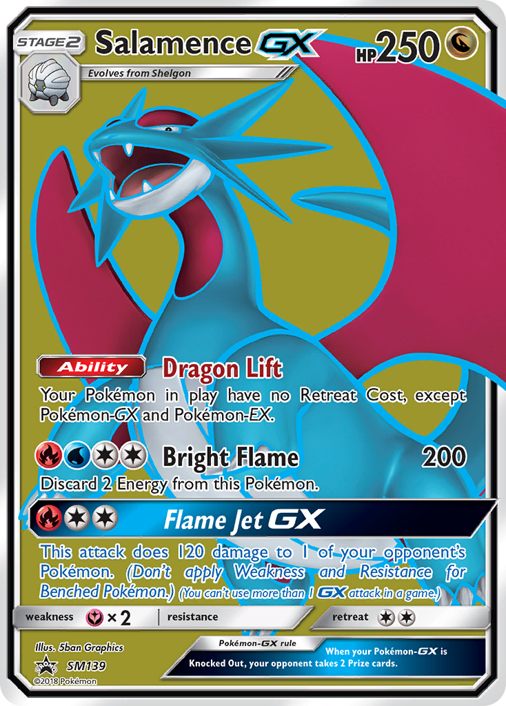 Salamence GX (SM139) [Sun & Moon: Black Star Promos] | Jomio and Rueliete's Cards and Comics