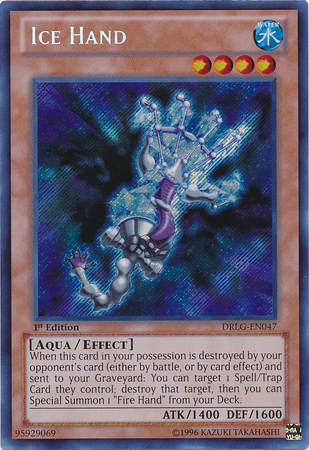 Ice Hand [DRLG-EN047] Secret Rare | Jomio and Rueliete's Cards and Comics