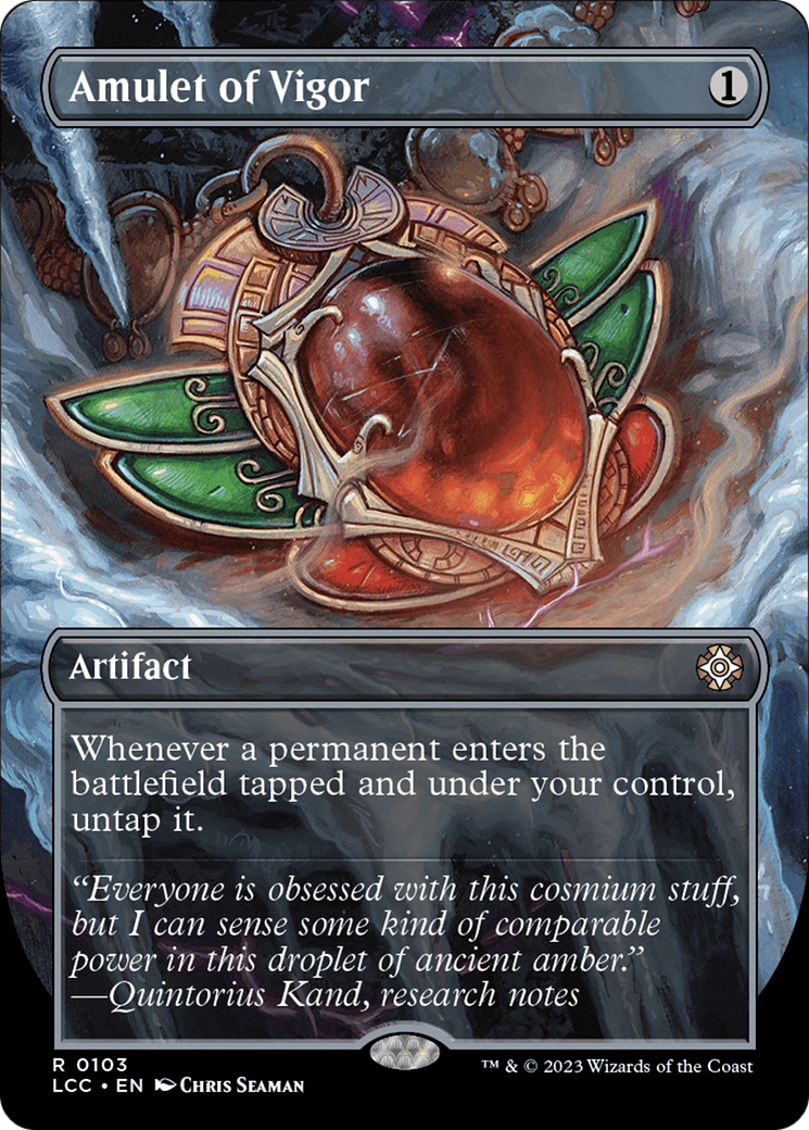 Amulet of Vigor (Borderless) [The Lost Caverns of Ixalan Commander] | Jomio and Rueliete's Cards and Comics