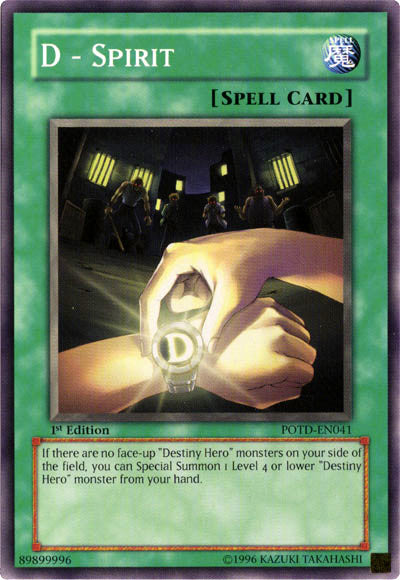 D - Spirit [POTD-EN041] Common | Jomio and Rueliete's Cards and Comics