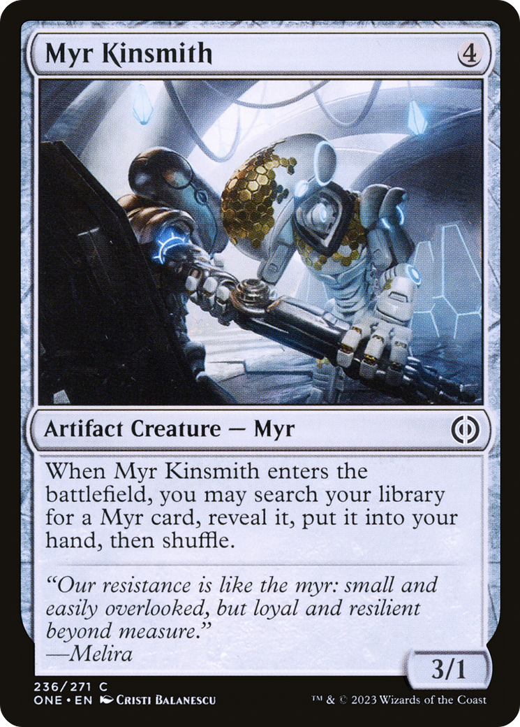 Myr Kinsmith [Phyrexia: All Will Be One] | Jomio and Rueliete's Cards and Comics