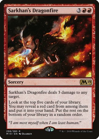 Sarkhan's Dragonfire [Core Set 2019] | Jomio and Rueliete's Cards and Comics