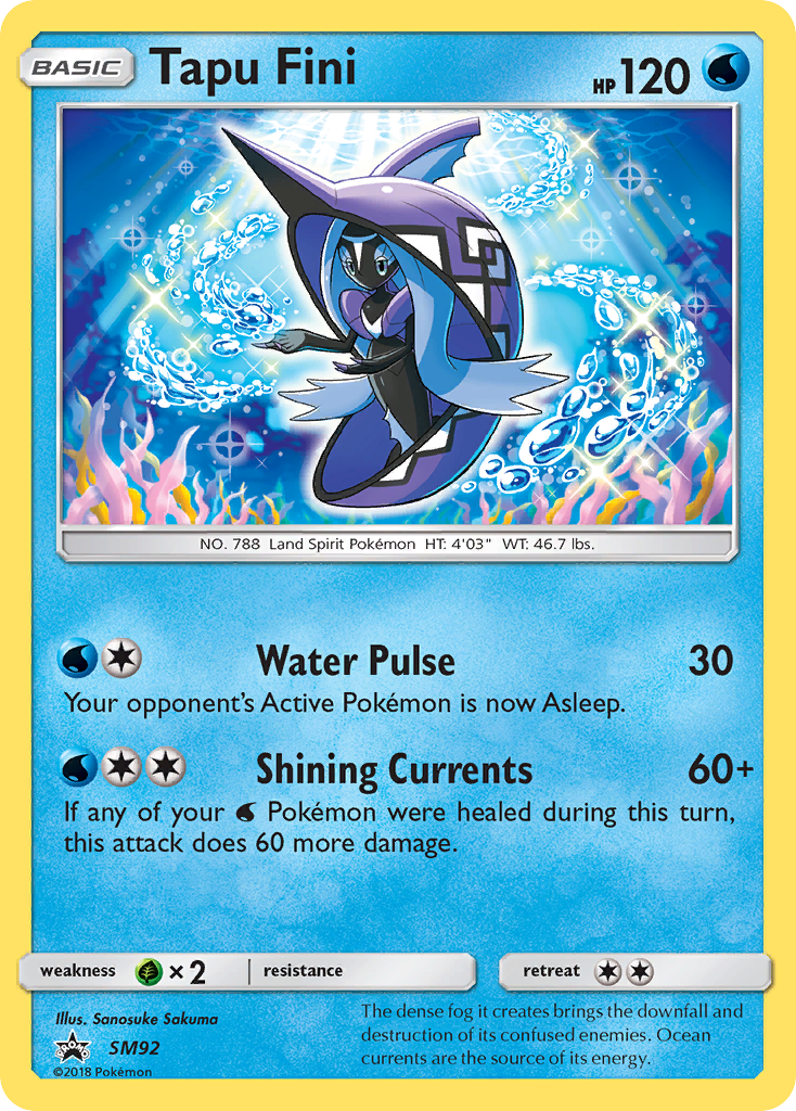 Tapu Fini (SM92) [Sun & Moon: Black Star Promos] | Jomio and Rueliete's Cards and Comics