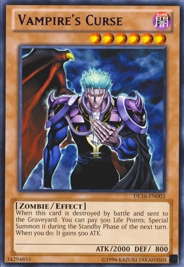 Vampire's Curse (Purple) [DL16-EN003] Rare | Jomio and Rueliete's Cards and Comics