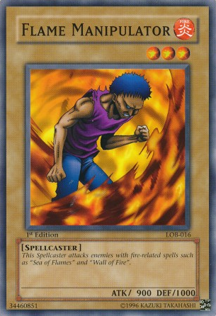 Flame Manipulator [LOB-016] Common | Jomio and Rueliete's Cards and Comics