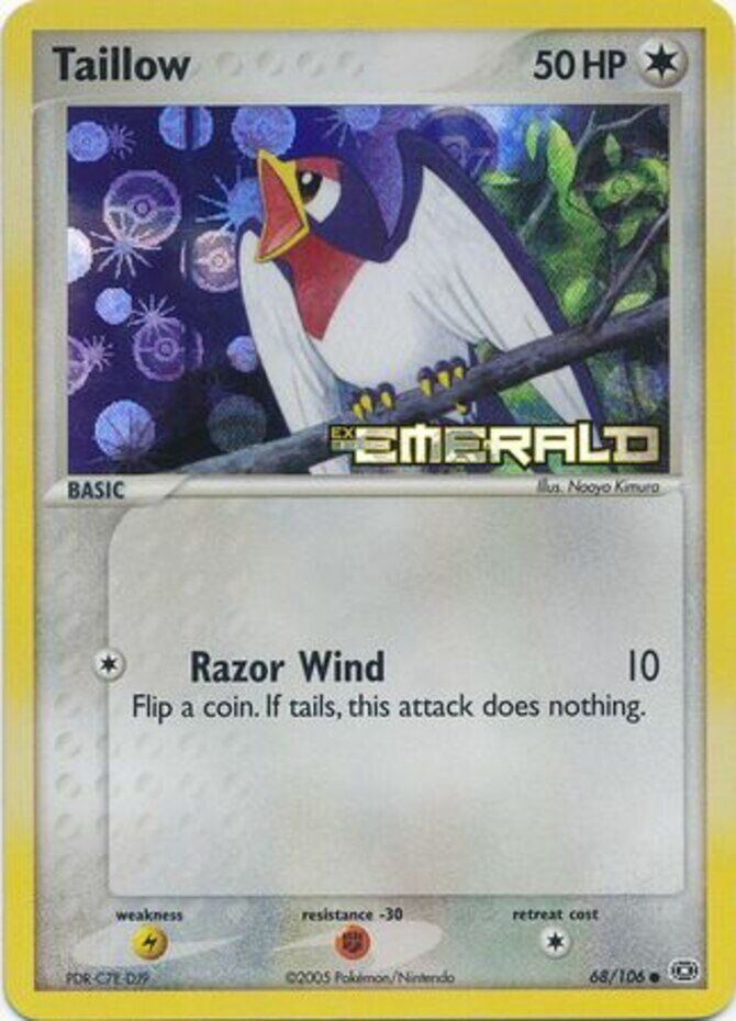 Taillow (68/106) (Stamped) [EX: Emerald] | Jomio and Rueliete's Cards and Comics