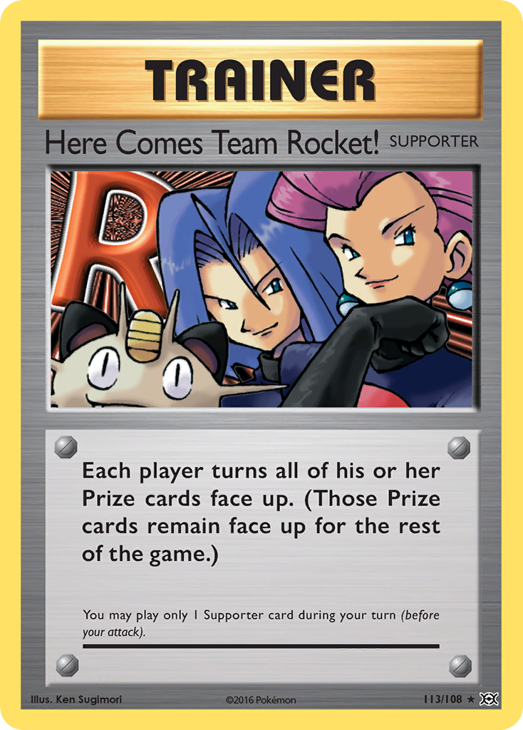 Here Comes Team Rocket! (113/108) [XY: Evolutions] | Jomio and Rueliete's Cards and Comics