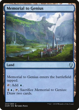 Memorial to Genius [Dominaria] | Jomio and Rueliete's Cards and Comics