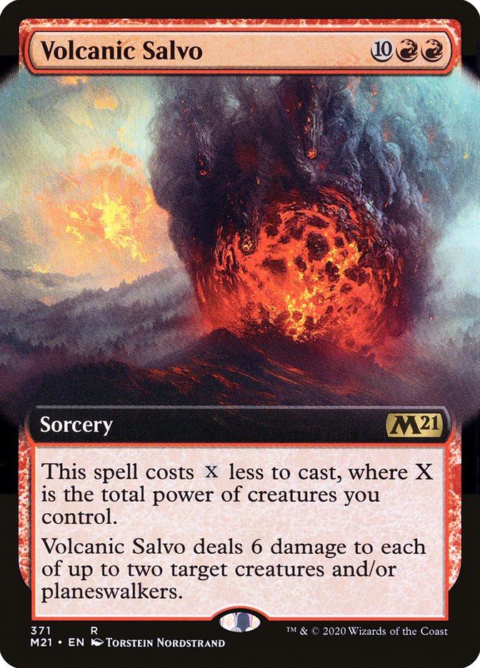 Volcanic Salvo (Extended Art) [Core Set 2021] | Jomio and Rueliete's Cards and Comics